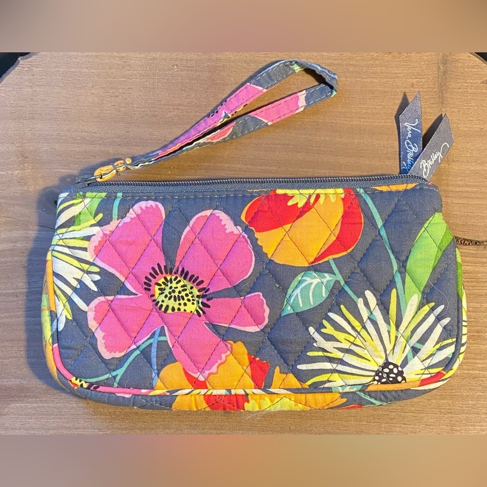 Vera Bradley Jazzy Bloom 2-pocket Wristlet
